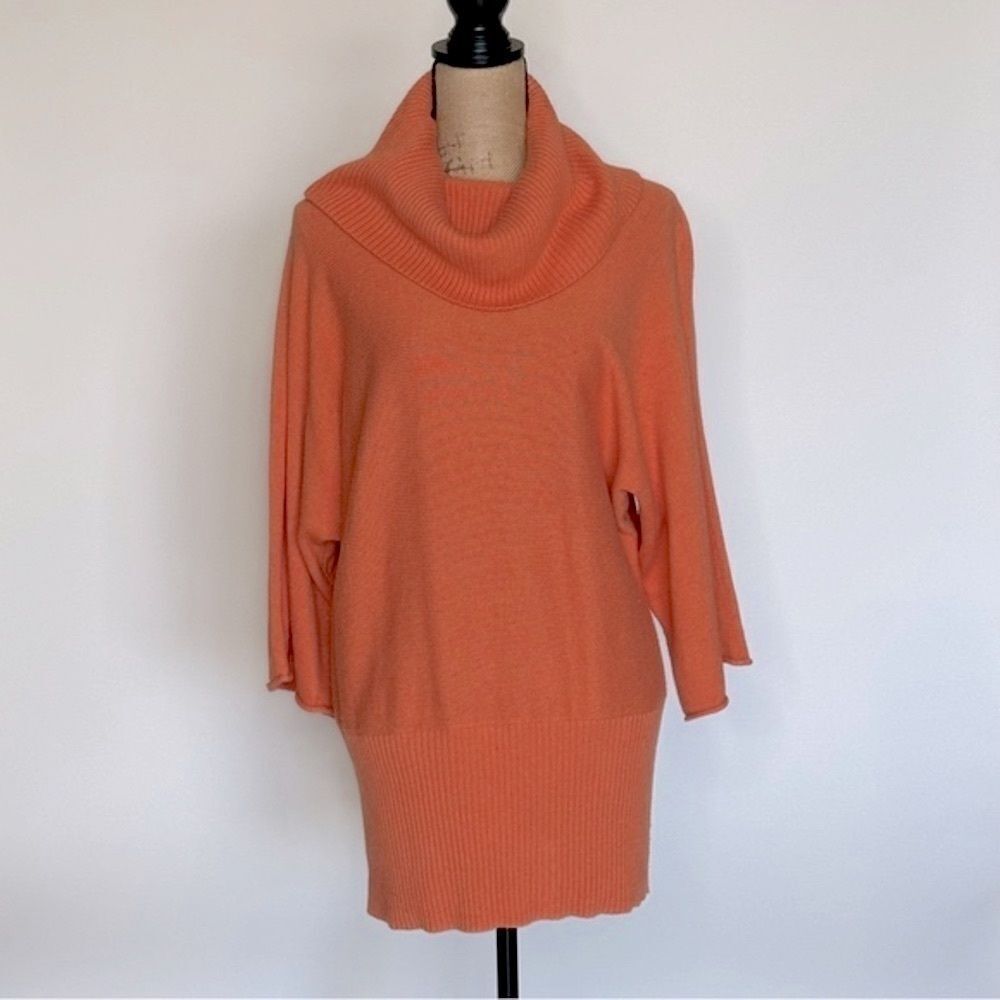 Laundry by Shelli Segal Pumpkin Cowl Neck Sweater - Size Small 🍂
